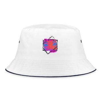 My reality - Bucket Hat - Weiß/Navy - Vorne