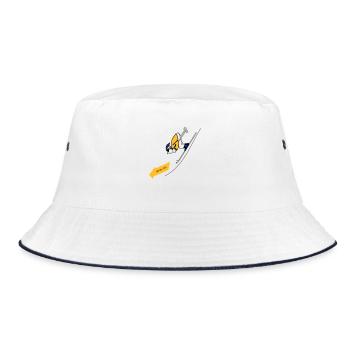 Apres ski - Bucket Hat - Weiß/Navy - Vorne