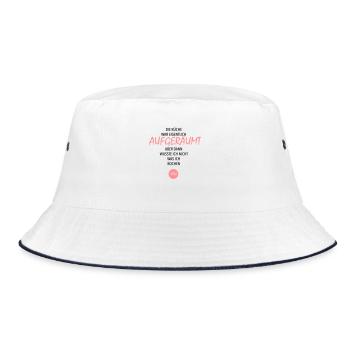KÜCHE - Bucket Hat - Weiß/Navy - Vorne