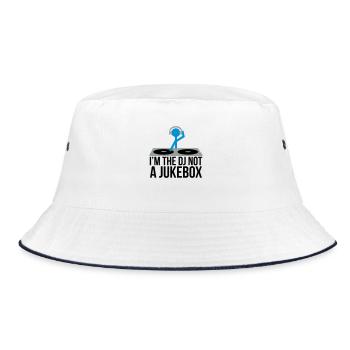 I'm the DJ not the jukebox - Bucket Hat - white/navy - Front