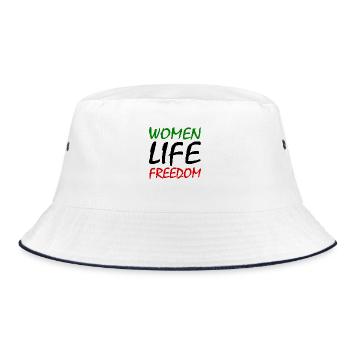 Women life freedom iran - Bob - blanc/marine - Devant