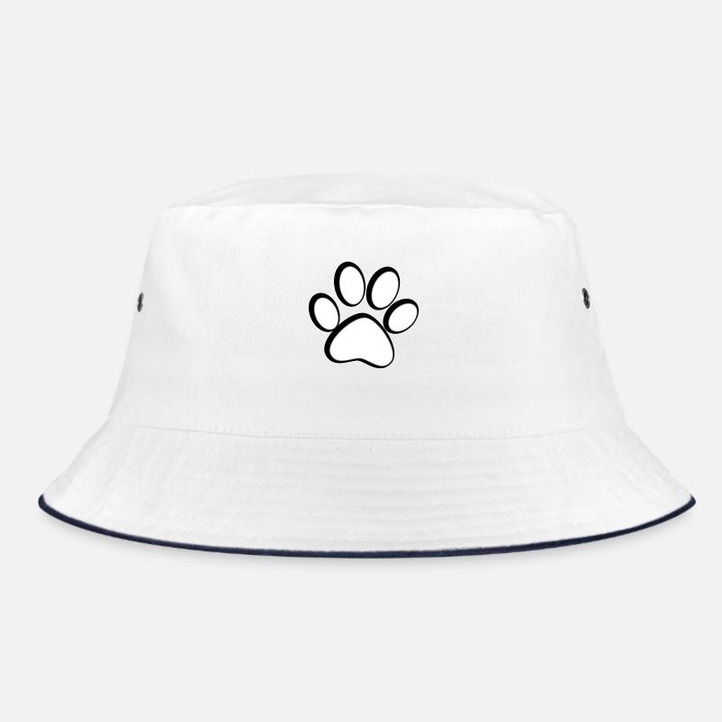Patte de chat - Bob - blanc/marine