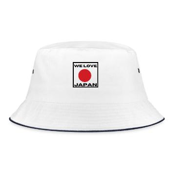 Nous aimons le Japon - Bob - blanc/marine - Devant