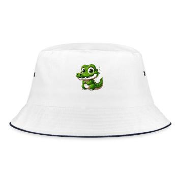 Crocodile - Bob - blanc/marine - Devant