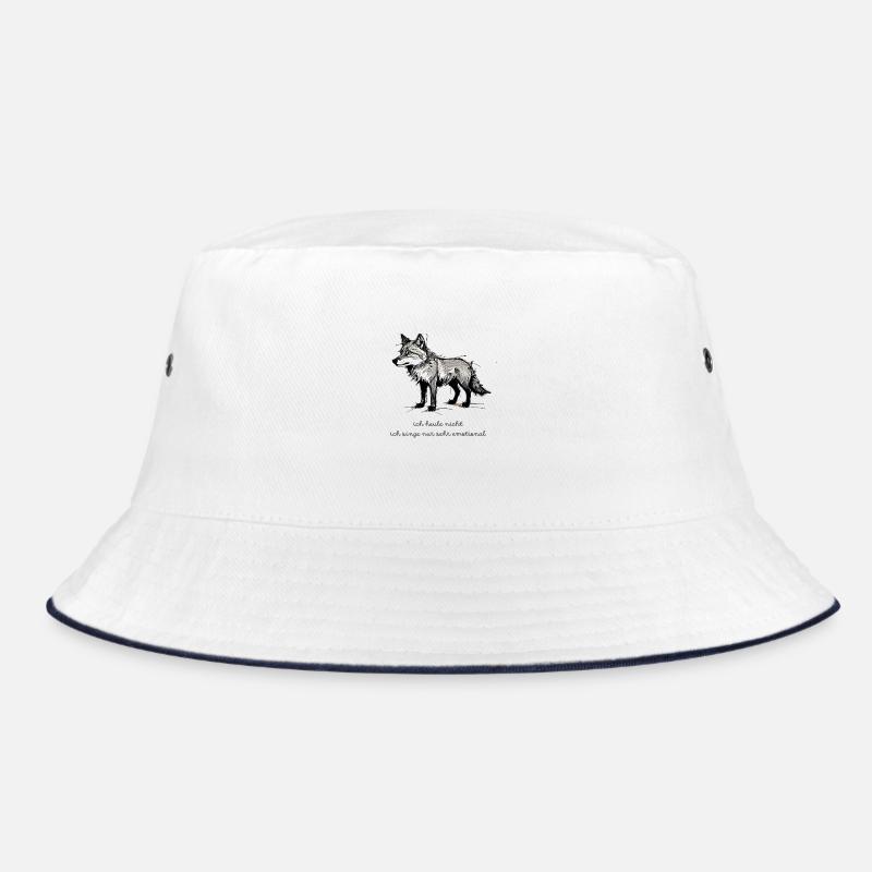 Wolf Spruch "I don't cry, I just sing very e Bucket Hat