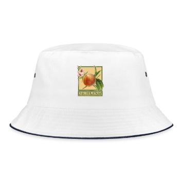 Georgia Peaches / Design d’été - Bob - blanc/marine - Devant