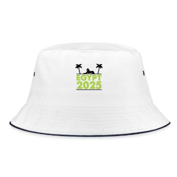 egypt 2025 - Bucket Hat - Weiß/Navy - Vorne