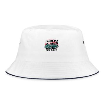 I'm not old, I'm a classic. - Bucket Hat - white/navy - Front