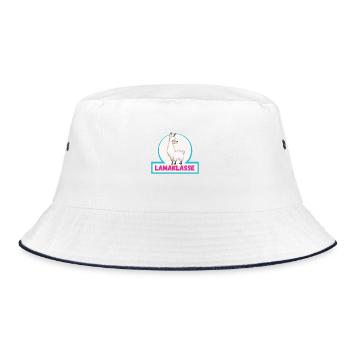 Llama Class Class Animal Llama - Bucket Hat - white/navy - Front