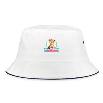 Leopard Class Class Animal Leopard - Bucket Hat - white/navy - Front
