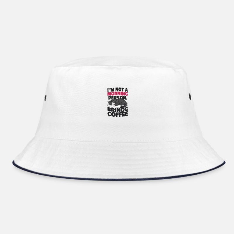 Ich bin kein Morgenmensch. Bring Kaffee mit. Bucket Hat