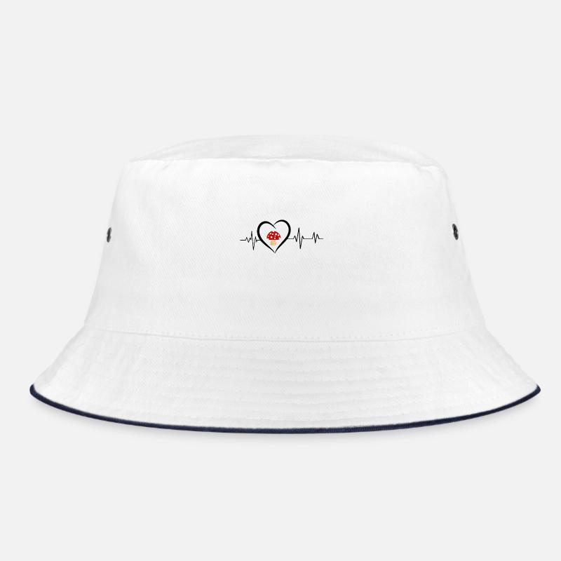 mushroom heartbeat Bucket Hat