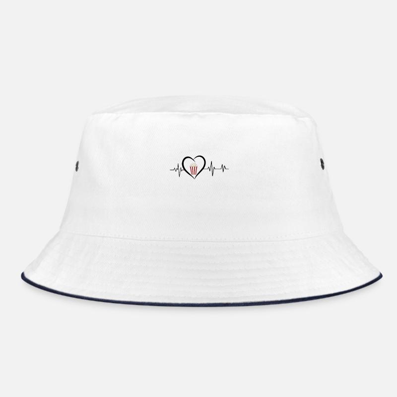 Popcorn heartbeat Bucket Hat