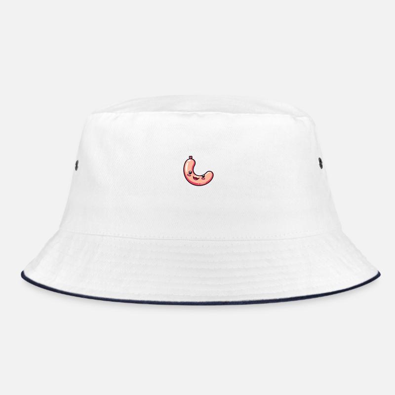 Fröhliche Wurst mit Gesicht süß Bucket Hat