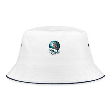I'm a night person. - Bucket Hat - white/navy - Front