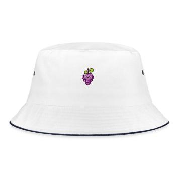 Raisin heureux dans le style de dessin animé violet - Bob - blanc/marine - Devant