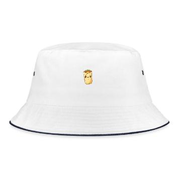 Appetizing Wrap Kebab Cartoon - Bucket Hat - white/navy - Front