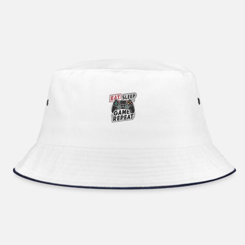Eat, Sleep, Game, Repeat Bucket Hat
