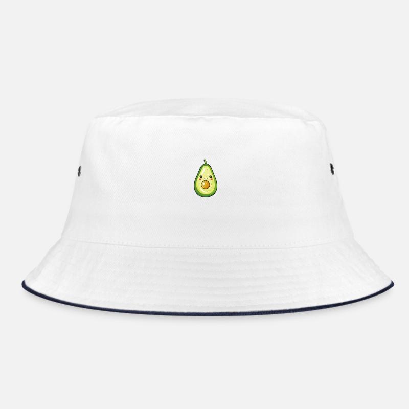 Süße Avocado Illustration Bucket Hat
