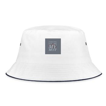 Darling you are my best - Bucket Hat - Weiß/Navy - Vorne