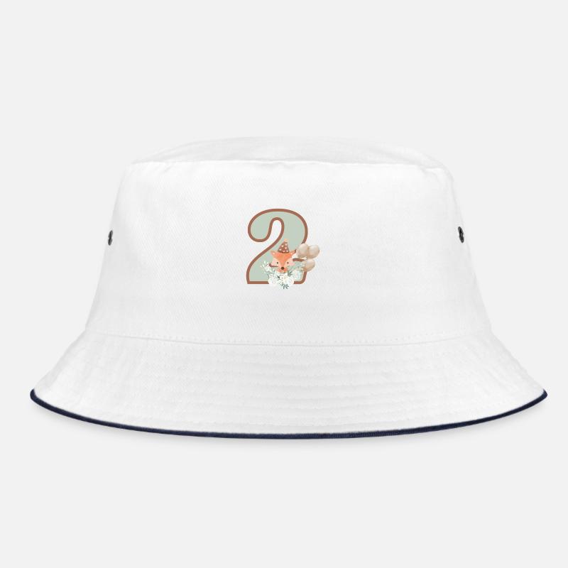 2. Geburtstag Fuchs Blumen Bucket Hat