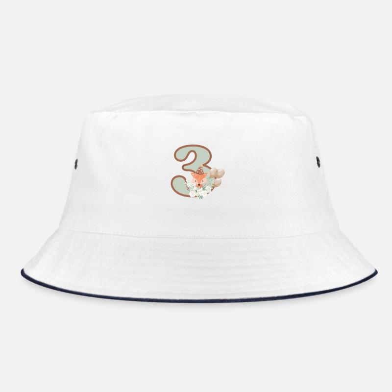 3. Geburtstag Fuchs Blumen Bucket Hat