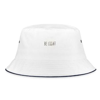 Be Light - Bucket Hat - white/navy - Front