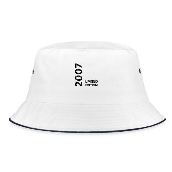 Limitierte Auflage 2007 - Bucket Hat - Weiß/Navy - Vorne
