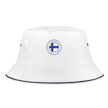Tampere Finland - Bucket Hat - white/navy - Front