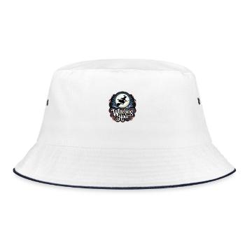 Witch at Full Moon – Witching Hour - Bucket Hat - white/navy - Front