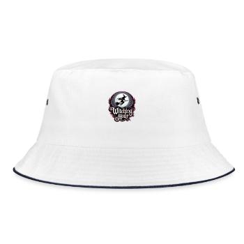 Witch at Full Moon – Witching Hour - Bucket Hat - white/navy - Front