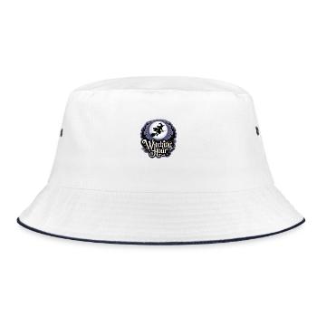 Witch at Full Moon – Witching Hour - Bucket Hat - white/navy - Front