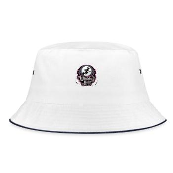 Witch at Full Moon – Witching Hour - Bucket Hat - white/navy - Front