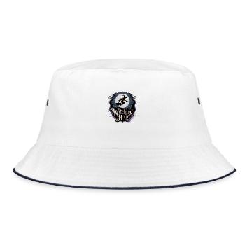 Witch at Full Moon – Witching Hour - Bucket Hat - white/navy - Front