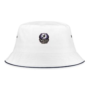 Witch at Full Moon – Witching Hour - Bucket Hat - white/navy - Front