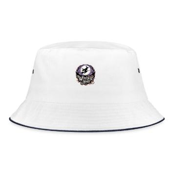 Witch at Full Moon – Witching Hour - Bucket Hat - white/navy - Front