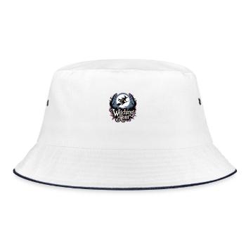 Witch at Full Moon – Witching Hour - Bucket Hat - white/navy - Front