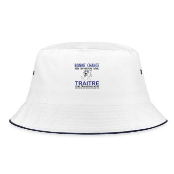 Nouvel emploi départ collègue travail bonne chance - Bob - blanc/marine - Devant