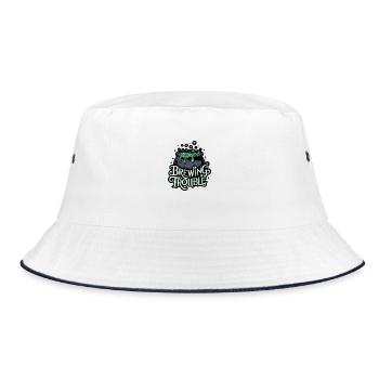Hexenkessel – Brewing Trouble - Bucket Hat - white/navy - Front