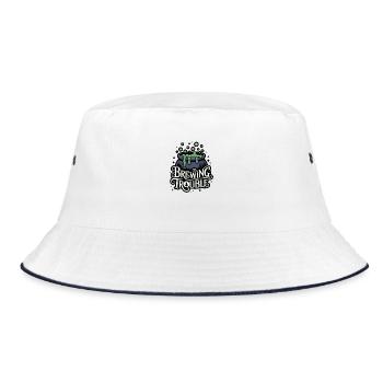 Hexenkessel – Brewing Trouble - Bucket Hat - white/navy - Front