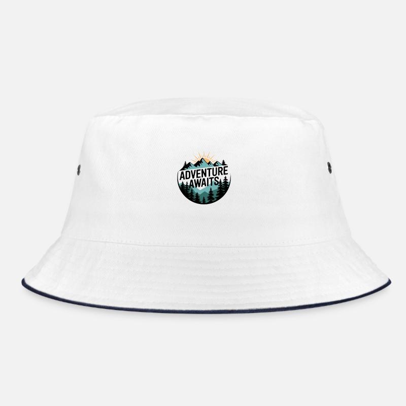Adventure Awaits – Mountain Panorama Bucket Hat