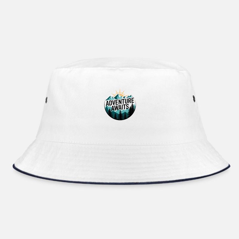 Adventure Awaits – Mountain Panorama Bucket Hat