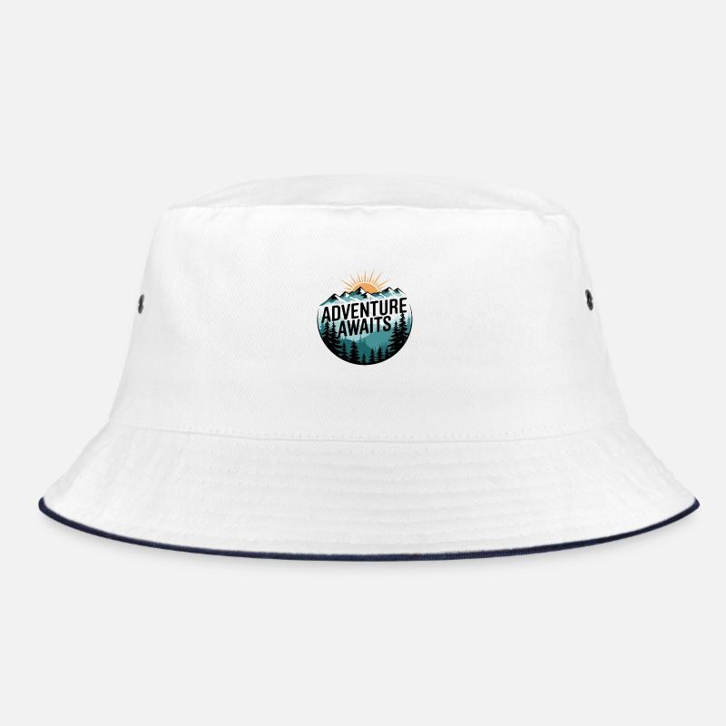 Adventure Awaits – Mountain Panorama Bucket Hat