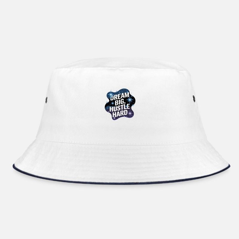 Dream Big, Hustle Hard – Night Sky Bucket Hat