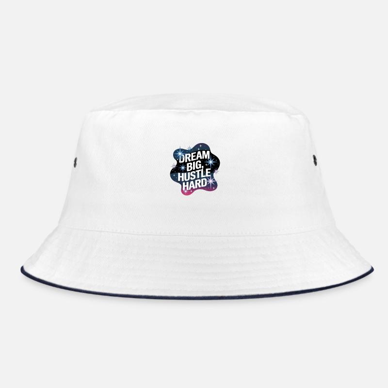 Dream Big, Hustle Hard – Night Sky Bucket Hat