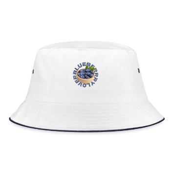 Blueberry / Blueberry Love - Bucket Hat - white/navy - Front