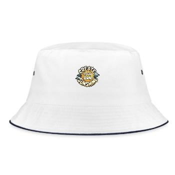 Create Your Own Sunshine – Strahlende Sonne - Bucket Hat - white/navy - Front