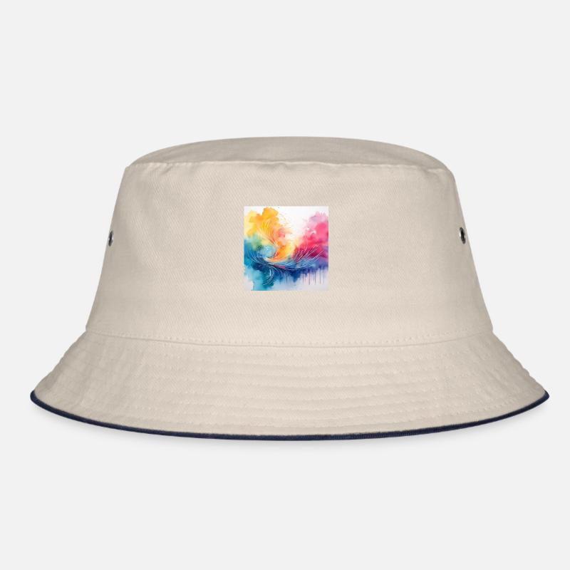 Colourful Abstract Water Art Bucket Hat