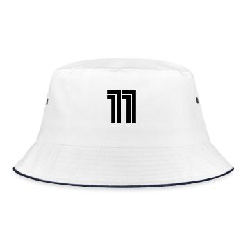 Number 11 Number Eleven - Bucket Hat - white/navy - Front