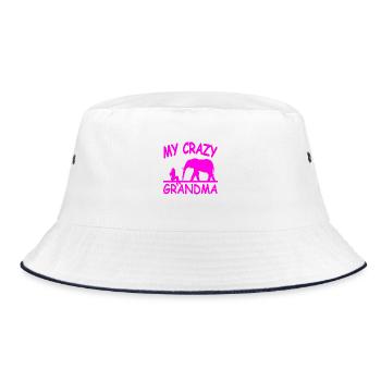 Granny - Bucket Hat - white/navy - Front